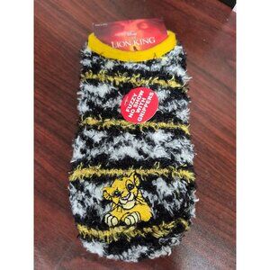 Disney The Lion King Fuzzy Non-Skid Socks With Grippers Size 10-4